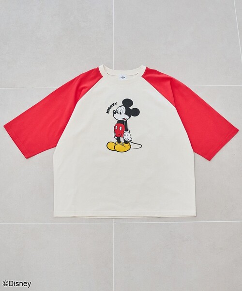【おみっきー】2台 セール】【MICKEY（ミッキー）/別注】ミッキープリント オーバーサイズ