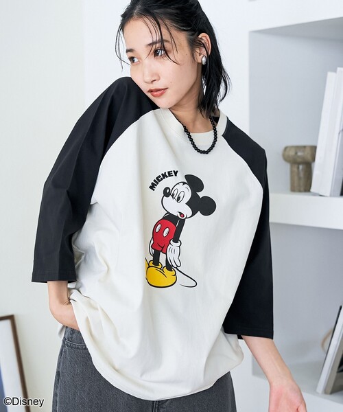 MICKEY принт — Mickey Print oversize T‑shirt логотипный