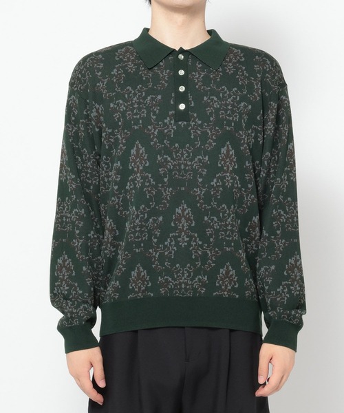 HARE(ハレ)の「メタルボタンダマスクニットポロ(HARE)(ポロシャツ・メンズ・ブラック/グリーン・FREE)」の12枚目の写真