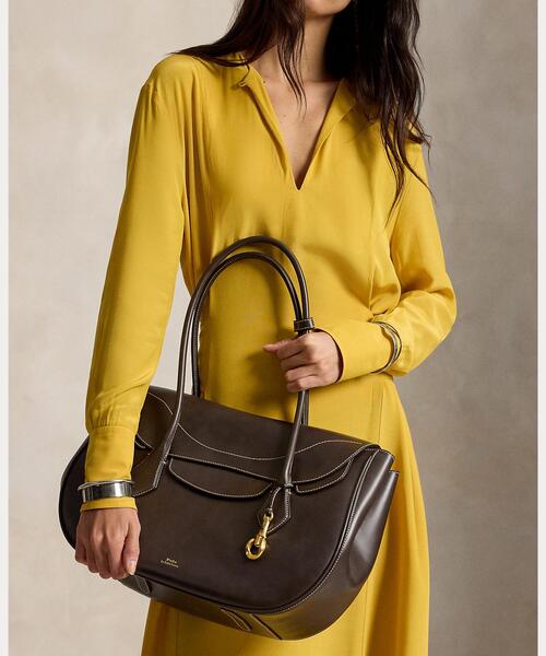 POLO RALPH LAUREN(ポロ ラルフ ローレン)の「Polo ブレイズ ラージ ショルダー バッグ(ショルダーバッグ・レディース・ブラウン系3・ONE)」の7枚目の写真