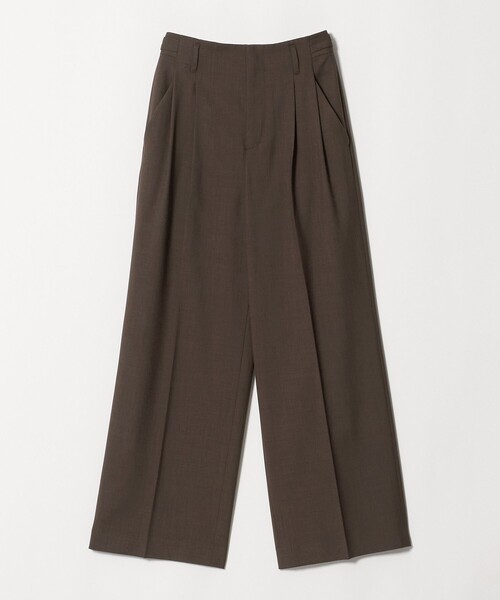 BEAUTY&YOUTH UNITED ARROWS（ビューティーアンドユースユナイテッドアローズ）の「ポリエステルブレンド ２タック タブワイドパンツ ウォッシャブル 防シワ（その他パンツ・レディース・ブラック/ダークブラウン/ダークグレー/ベージュ・M/S/XS）」の20枚目の写真