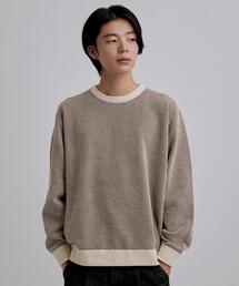 ステップパターンモールニット