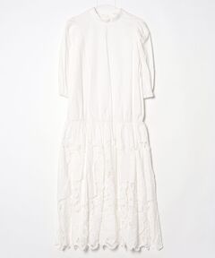 セール】【WEB限定カラー/8色展開】Saxe flower stroll ロングワンピ
