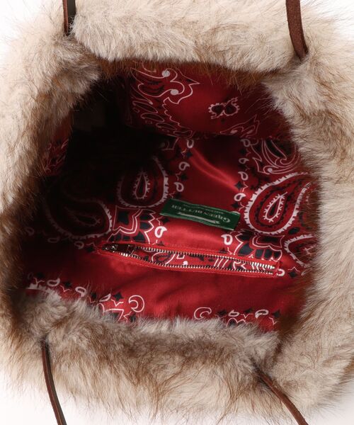GREEN BUTTER(グリーンバター)の「OMBRE FUR LEATHER BAG(ハンドバッグ・レディース・ベージュ・FREE)」の16枚目の写真