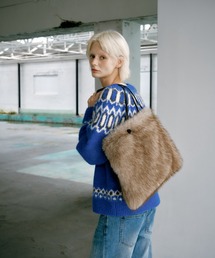 OMBRE FUR LEATHER BAG