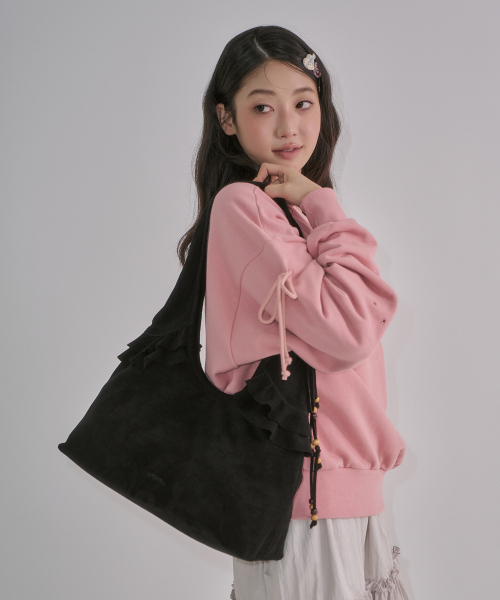MYSHELL（マイシェル）の「バディスエードショルダーバッグ_35171SH（ショルダーバッグ・レディース・ブラック/ダークブラウン/キャメル・FREE）」の4枚目の写真