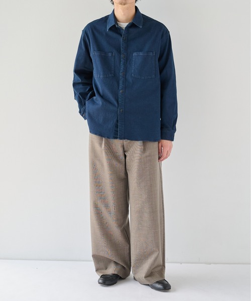 PUBLIC TOKYO(パブリックトウキョウ)の「PUBLIC DENIM SHIRTS(シャツ/ブラウス・メンズ・ブラック/ダークインディゴブルー・1/2/3)」の3枚目の写真