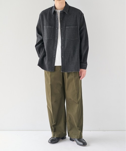 PUBLIC TOKYO(パブリックトウキョウ)の「PUBLIC DENIM SHIRTS(シャツ/ブラウス・メンズ・ブラック/ダークインディゴブルー・1/2/3)」の10枚目の写真