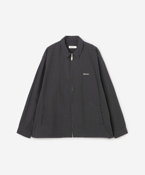 GYMPHLEX(ジムフレックス)の「Gymphlex | コットンチェック 長袖ジップシャツ MEN(シャツ/ブラウス・メンズ・ブラック系その他/ブルー系その他・L/M)」の2枚目の写真
