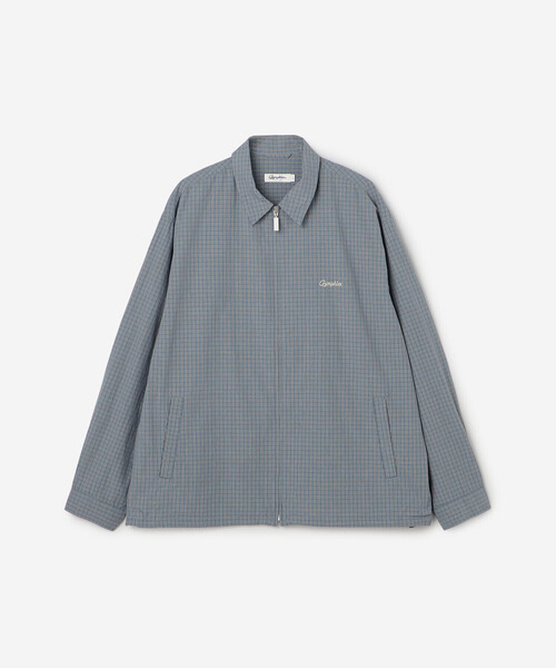 GYMPHLEX(ジムフレックス)の「Gymphlex | コットンチェック 長袖ジップシャツ MEN(シャツ/ブラウス・メンズ・ブラック系その他/ブルー系その他・L/M)」の4枚目の写真