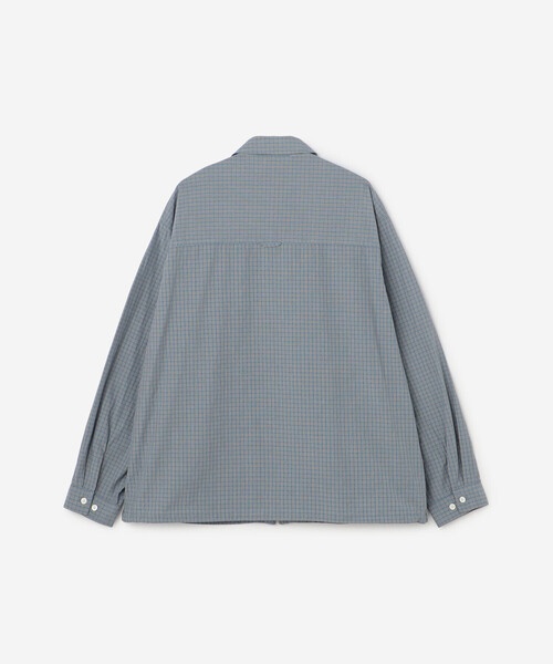 GYMPHLEX(ジムフレックス)の「Gymphlex | コットンチェック 長袖ジップシャツ MEN(シャツ/ブラウス・メンズ・ブラック系その他/ブルー系その他・L/M)」の5枚目の写真