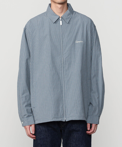 GYMPHLEX(ジムフレックス)の「Gymphlex | コットンチェック 長袖ジップシャツ MEN(シャツ/ブラウス・メンズ・ブラック系その他/ブルー系その他・L/M)」の12枚目の写真