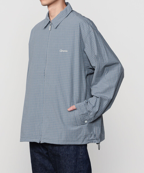 GYMPHLEX(ジムフレックス)の「Gymphlex | コットンチェック 長袖ジップシャツ MEN(シャツ/ブラウス・メンズ・ブラック系その他/ブルー系その他・L/M)」の16枚目の写真