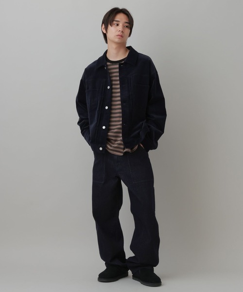 LAKOLE(ラコレ)の「デニムペインターパンツ(MEN) / 1068095(デニムパンツ・メンズ・インディゴブルー/ブラック・X-LARGE/LARGE/MEDIUM/SMALL)」の2枚目の写真