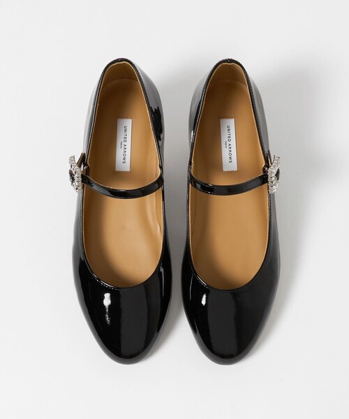 UNITED ARROWS(ユナイテッドアローズ)の「ビジュー メリージェーン シューズ(その他シューズ・レディース・ブラック/ゴールド・36/37h/35h/36h/35/38/37)」の11枚目の写真