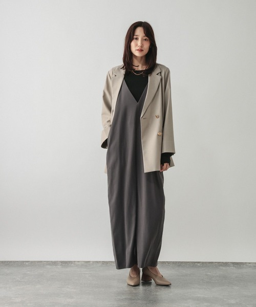 GLOBAL WORK（グローバルワーク）の「シルクブレンドクループルオーバー長袖/1051637（Tシャツ/カットソー・レディース・オフホワイト/パープル系7/杢グレー/レッド/ブラック・MEDIUM/LARGE）」の17枚目の写真