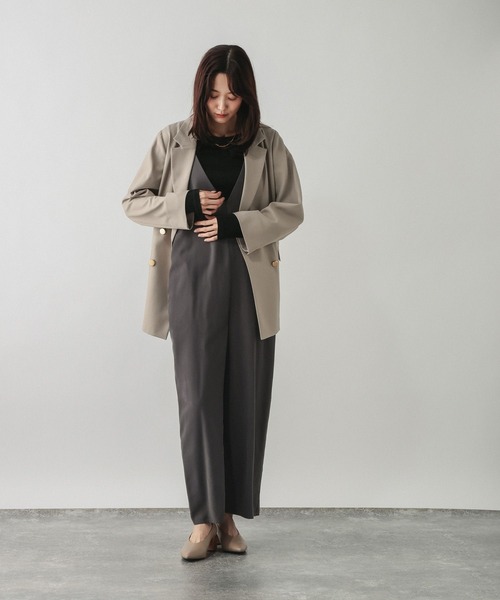 GLOBAL WORK（グローバルワーク）の「シルクブレンドクループルオーバー長袖/1051637（Tシャツ/カットソー・レディース・オフホワイト/パープル系7/杢グレー/レッド/ブラック・MEDIUM/LARGE）」の18枚目の写真