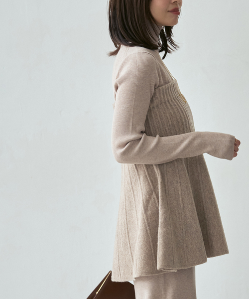 Noble(ノーブル)の「2WAY KNITビスチェ(ニット/セーター・レディース・ベージュ/グレー・FREE)」の16枚目の写真