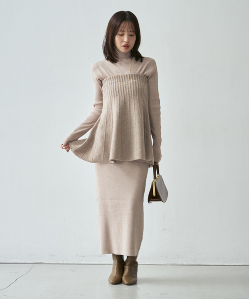 Noble(ノーブル)の「2WAY KNITビスチェ(ニット/セーター・レディース・ベージュ/グレー・FREE)」の17枚目の写真