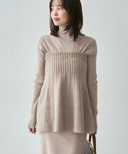 Noble(ノーブル)の「2WAY KNITビスチェ(ニット/セーター・レディース・ベージュ/グレー・FREE)」の19枚目の写真