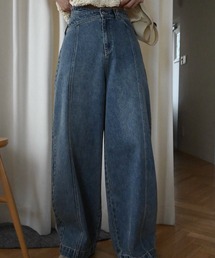 WILLFULLY（ウィルフリー）の「asymmetry curve belt denim PT（デニムパンツ）」