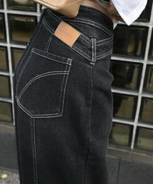 WILLFULLY（ウィルフリー）の「asymmetry curve belt denim PT（デニムパンツ）」
