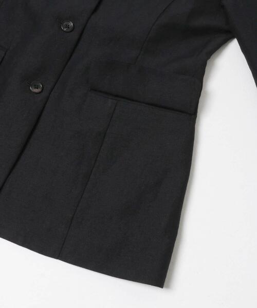URBAN RESEARCH（アーバンリサーチ）の「new basic　WOOL LINEN JACKET（その他アウター・レディース・ブラック・38/36）」の3枚目の写真