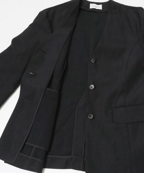 URBAN RESEARCH（アーバンリサーチ）の「new basic　WOOL LINEN JACKET（その他アウター・レディース・ブラック・38/36）」の4枚目の写真