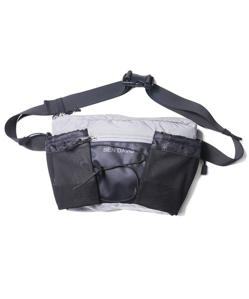 BEN DAVIS(ベンデイビス)の「BOTTLE WAIST BAG(ボディバッグ/ウエストポーチ・メンズ・グレー/チャコールグレー/ブラック・FREE)」の3枚目の写真
