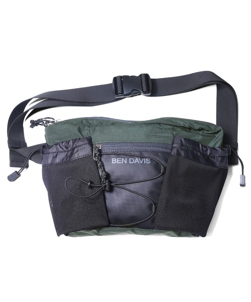 BEN DAVIS(ベンデイビス)の「BOTTLE WAIST BAG(ボディバッグ/ウエストポーチ・メンズ・グレー/チャコールグレー/ブラック・FREE)」の2枚目の写真