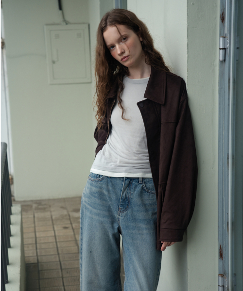 WAARFORWOMAN(ワール・フォー・ウーマン)の「W1157 ストレートワイドパンツ_ライトブルー(デニムパンツ・レディース・その他・LARGE/S-Short/M-Short/L-Short/SMALL/MEDIUM)」の4枚目の写真