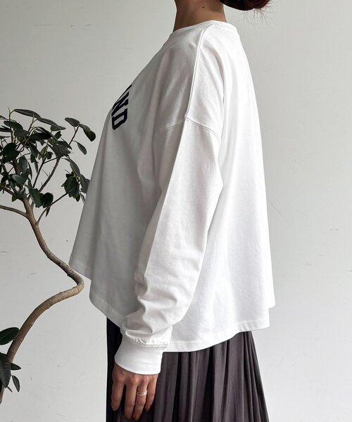 un dix cors(アンディコール)の「ワイドロゴTEE(Tシャツ/カットソー・レディース・オフホワイト/ブラック/ボルドー・FREE)」の21枚目の写真