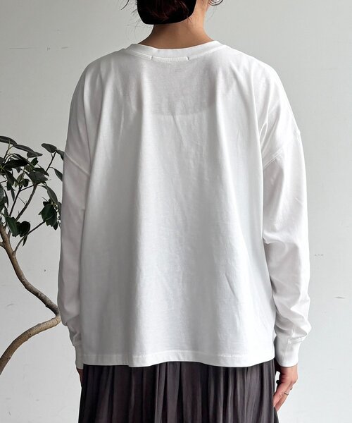 un dix cors(アンディコール)の「ワイドロゴTEE(Tシャツ/カットソー・レディース・オフホワイト/ブラック/ボルドー・FREE)」の22枚目の写真