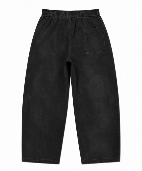 GRAYBLVD(グレイブラバット)の「ラバン ウォッシュドカーブドパンツ(ブラック)(その他パンツ・メンズ・その他・MEDIUM/LARGE/X-LARGE)」の4枚目の写真