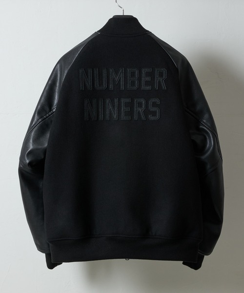 RAGLAN SLEEVE PATCHED ZIPPER STADIUM JACKET / ラグランスリーブ