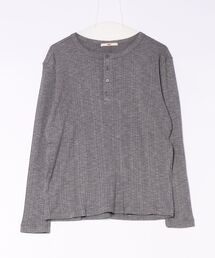 MMIC（エムエムアイシー）の「【MMIC】GRAIN HENLEY NECK / 【エムエムアイシー】グレインヘンリーネック長袖Ｔシャツ（Tシャツ/カットソー）」