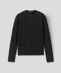 MMIC（エムエムアイシー）の「【MMIC】GRAIN HENLEY NECK / 【エムエムアイシー】グレインヘンリーネック長袖Ｔシャツ（Tシャツ/カットソー）」