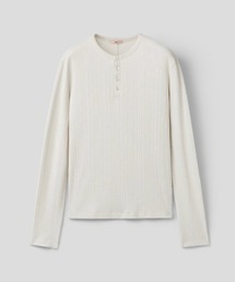MMIC（エムエムアイシー）の「【MMIC】GRAIN HENLEY NECK / 【エムエムアイシー】グレインヘンリーネック長袖Ｔシャツ（Tシャツ/カットソー）」