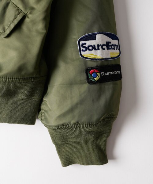 Sourcream(サワークリーム)の「【Sourcream】ワッペンMA1(MA-1・レディース・オリーブ/カーキ・FREE)」の5枚目の写真