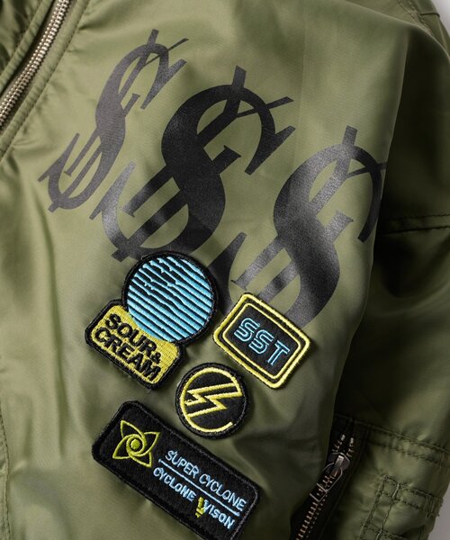 Sourcream(サワークリーム)の「【Sourcream】ワッペンMA1(MA-1・レディース・オリーブ/カーキ・FREE)」の6枚目の写真