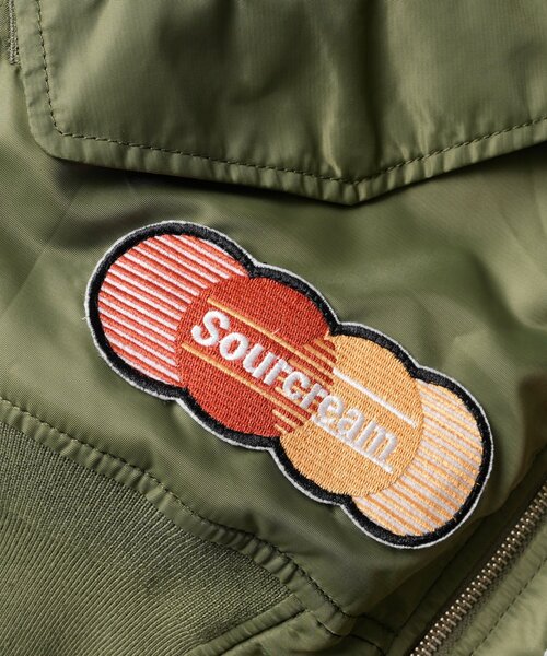 Sourcream(サワークリーム)の「【Sourcream】ワッペンMA1(MA-1・レディース・オリーブ/カーキ・FREE)」の8枚目の写真