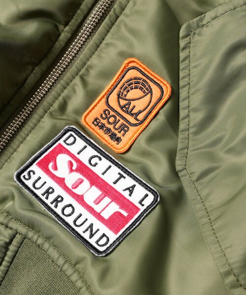 Sourcream(サワークリーム)の「【Sourcream】ワッペンMA1(MA-1・レディース・オリーブ/カーキ・FREE)」の9枚目の写真