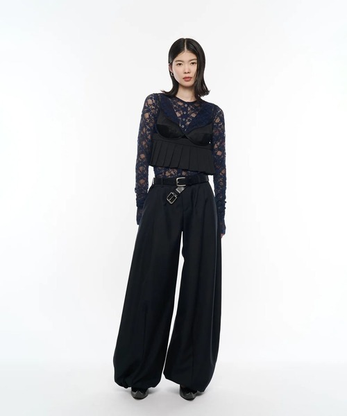 CONZ(コンズ)の「Bontan Wide Trousers(スラックス・レディース・ブラック/ベージュ・S/M)」の9枚目の写真