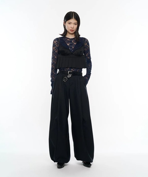 CONZ(コンズ)の「Bontan Wide Trousers(スラックス・レディース・ブラック/ベージュ・S/M)」の10枚目の写真