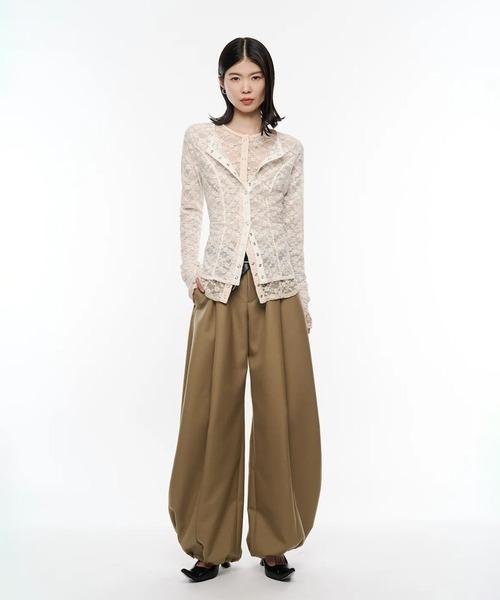 CONZ(コンズ)の「Bontan Wide Trousers(スラックス・レディース・ブラック/ベージュ・S/M)」の22枚目の写真