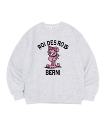 [起毛/非起毛] (BERNI X ROA) BERNI ロゴスウェット (ライトグレー)