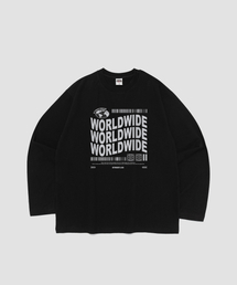 ワールドワイド グラフィック ロングスリーブ(ブラック)