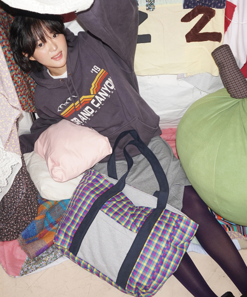 Salad bowls（サラダボール）の「PATCH REVERSIBLE BIG TOTE BAG [GRAY]（エコバッグ/サブバッグ・レディース・その他・FREE）」の6枚目の写真