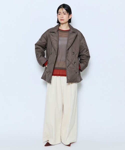 feerique(フィーリック)の「feerique チュールメッシュ配色インナー(Tシャツ/カットソー・レディース・ブラック/モカ/キナリ・2)」の11枚目の写真