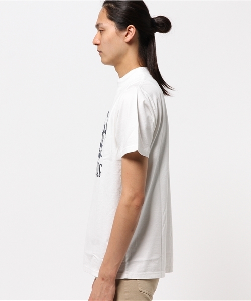 HYSTERIC GLAMOUR(ヒステリックグラマー)の「HIGH VOLTAGE NY pt モックネックT-SH(Tシャツ/カットソー・メンズ・ネイビー/ホワイト/トップグレー・SMALL/LARGE/MEDIUM/X-LARGE)」の12枚目の写真